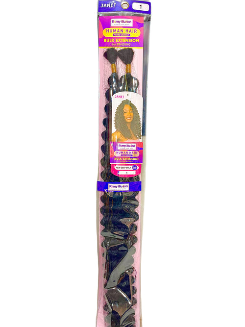 Janet Collection Remy Illusion Virgin Hair Dupe Human Hair Bulk Extension 30inch
