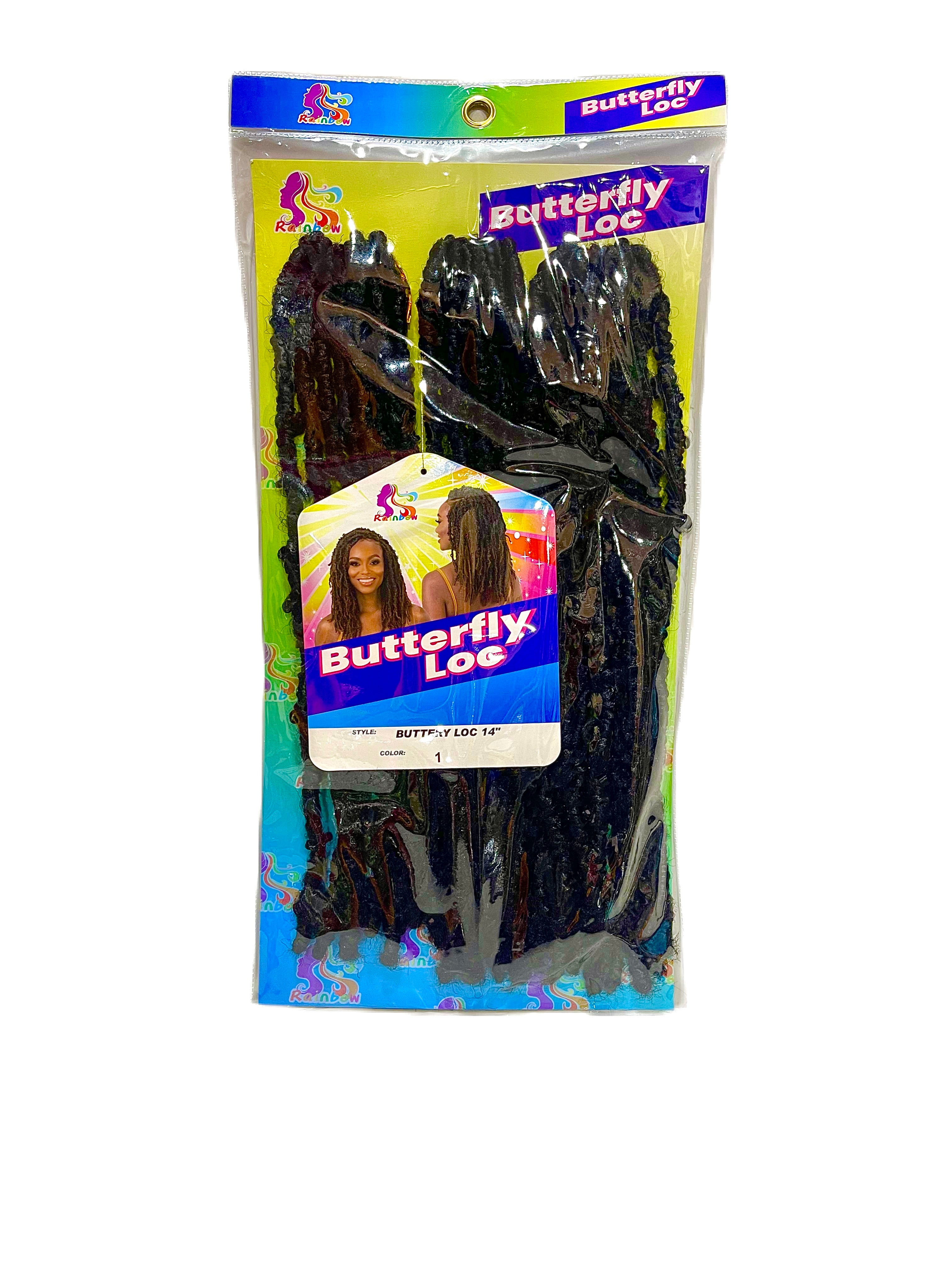 Rainbow Butterfly Loc 14inch