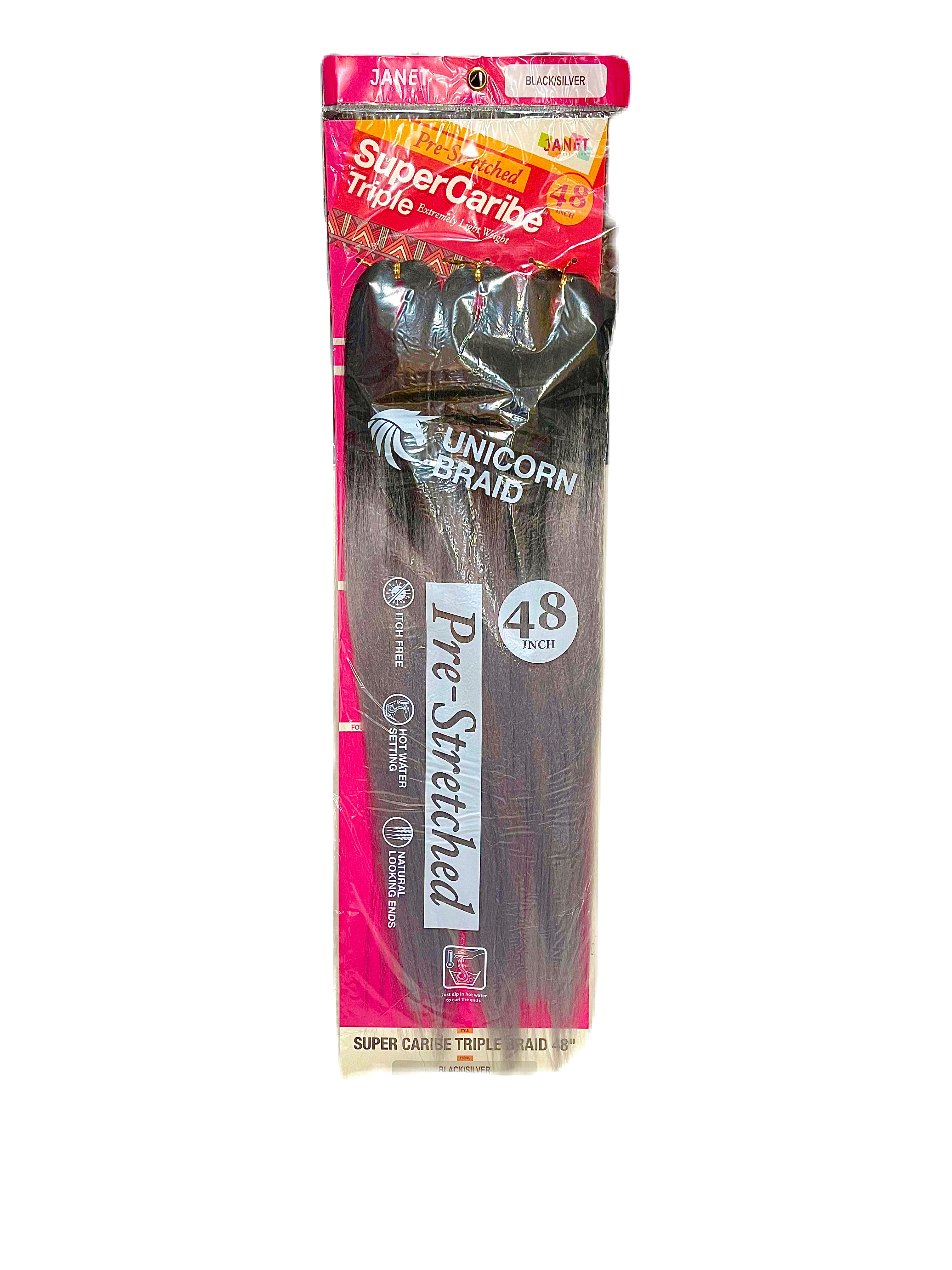 Janet Collection Pre-Stretched Super Caribe Triple Braid 48inch