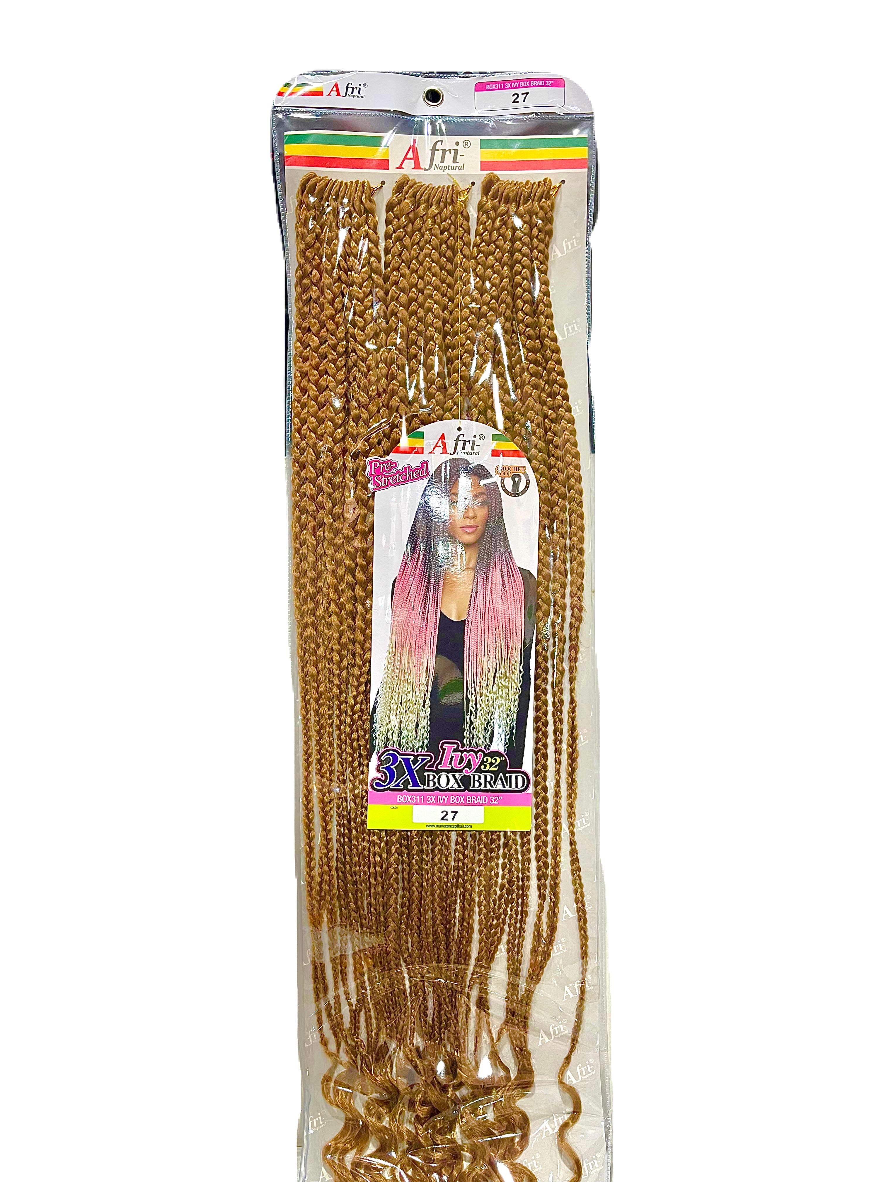 Afri-Naptural Pre-Stretched 3x Ivy Box Braid 32inch