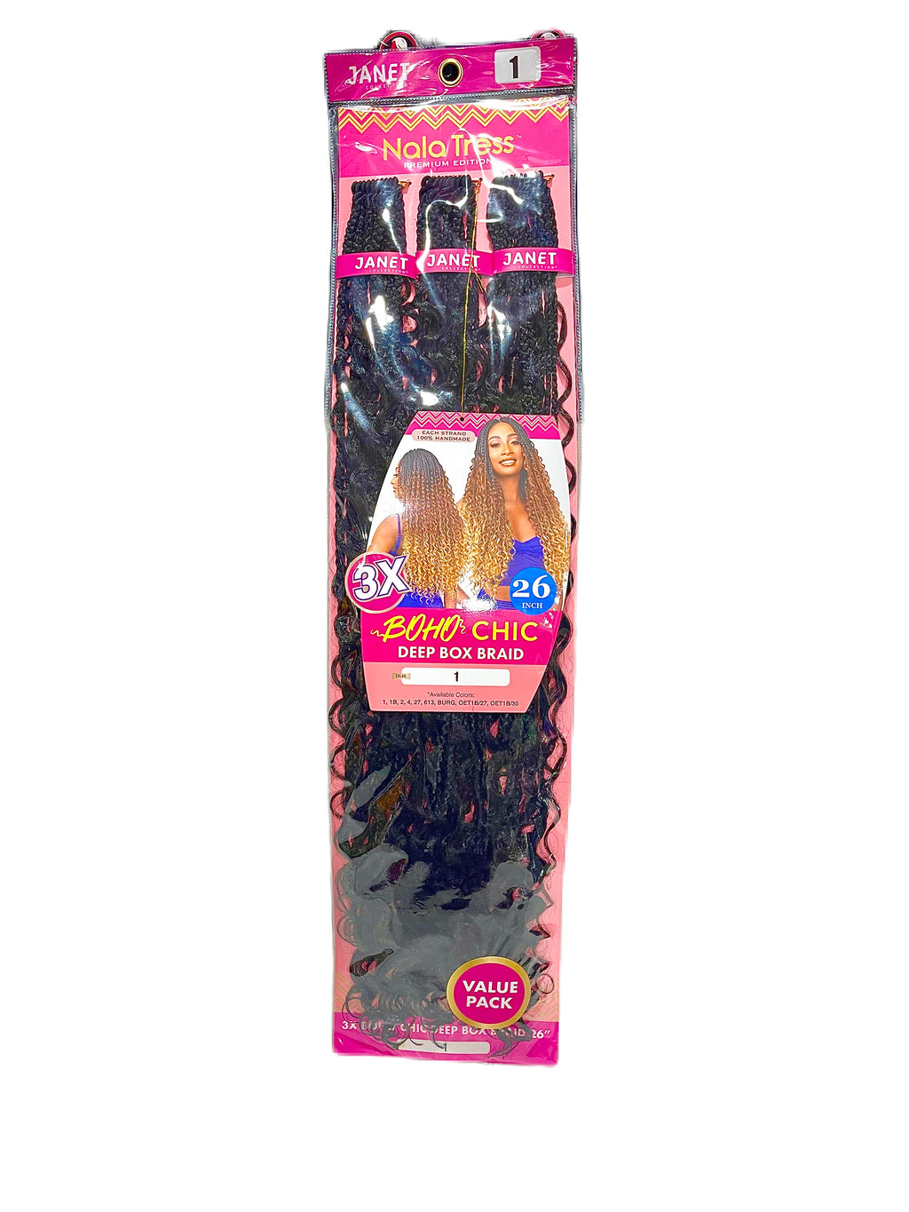 Janet Collection Nala Tress Boho Chic Deep Box Braid 26inch
