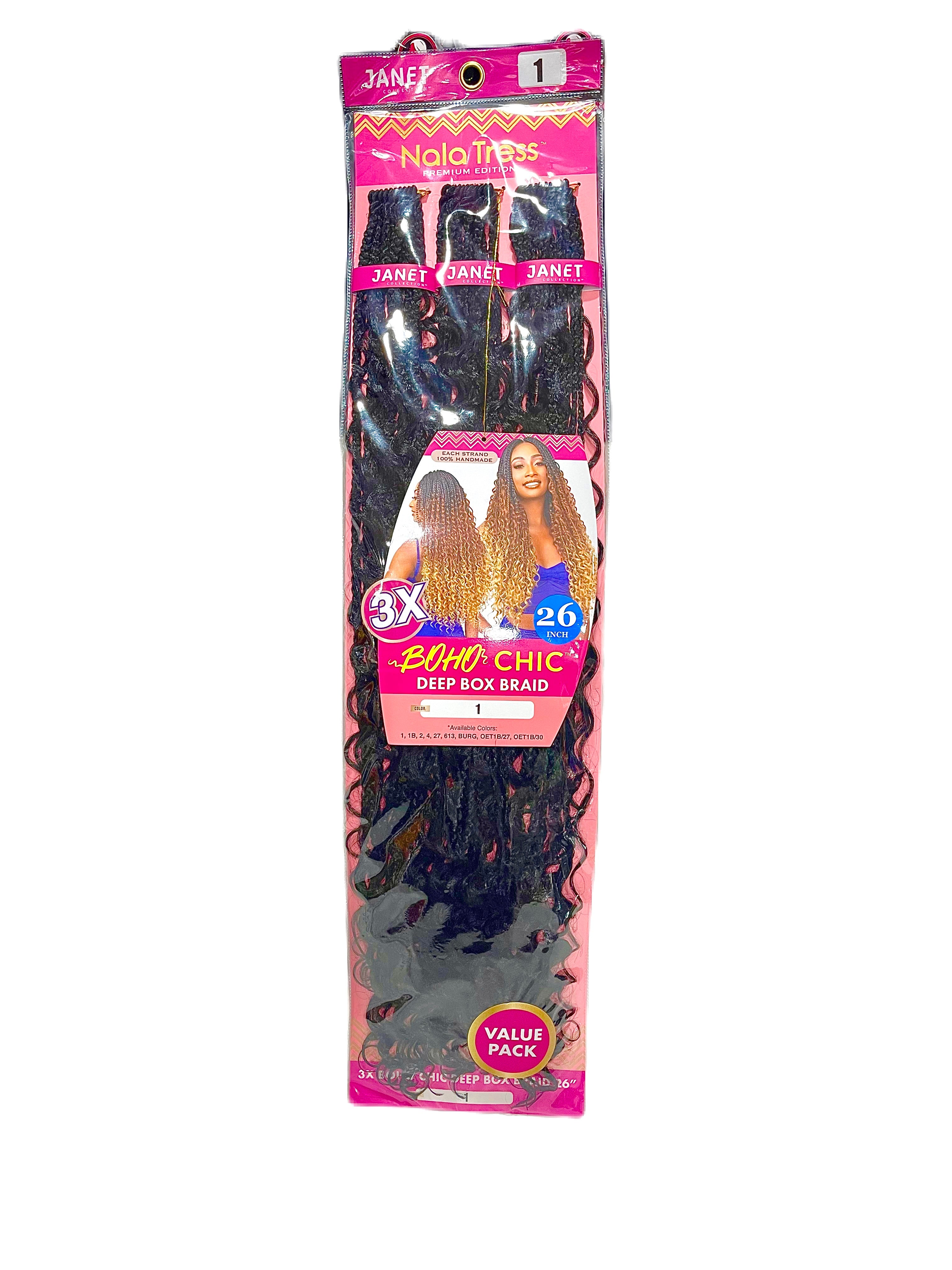 Janet Collection Nala Tress Boho Chic Deep Box Braid 26inch